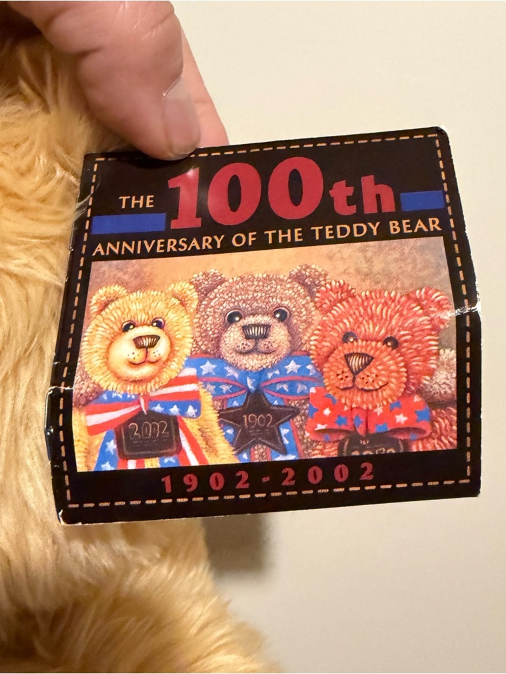 2002 Gund WISH BEAR Plush 100Th Anniversary of The Teddy Bear LARGE 26" - Picture 8 of 14